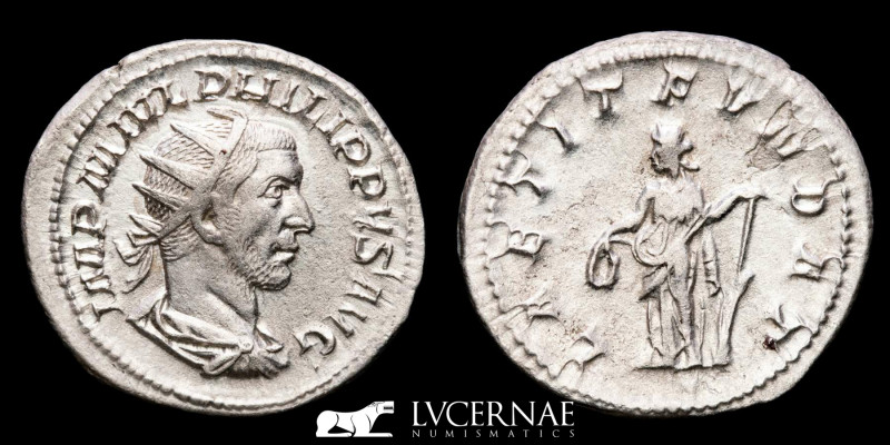 Roman Empire - Philip I (AD 244-249), silver antoninianus (3,90 g. 23 mm.) Rome ...