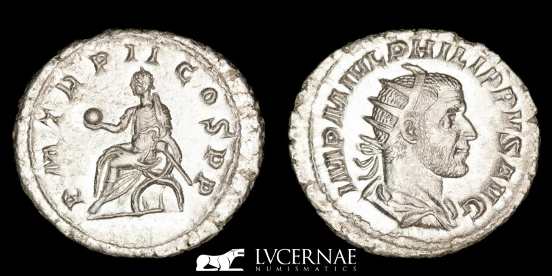 Roman Empire - Philip I (244-249). Silver antoninianus (4,37 g. 24 mm.), Rome mi...