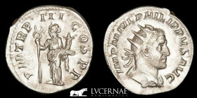 Philip I Arab Silver Antoninianus 3.80 g 24 mm Rome 247 AD Extremely fine
