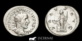Philip I the Arab 244-249 Silver Antoninianus 3.93 g. 23 mm. Rome 244-249 A.D. Uncirculated, Original Shine