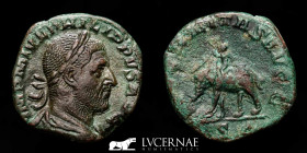 Philip I Arab Bronze Sestertius 16.96 g., 26 mm. Rome 244/9 AD. Good very fine