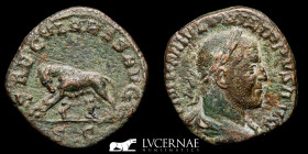 Philip I Bronze sestertius 14.45 g, 28 mm. Rome 248 A.D. Good very fine