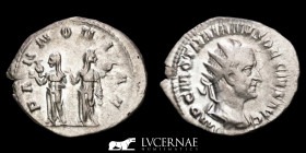 Trajan Decius  Silver antoninianus 3.60 g. 24 mm.  Rome 249-251 A.D. Good very fine (MBC+)