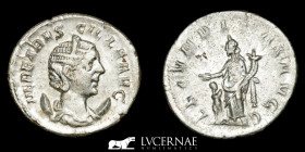 Herennia Etruscilla Silver antoninanus 4.10 g. 23 mm.  Rome 251 A.C GVF