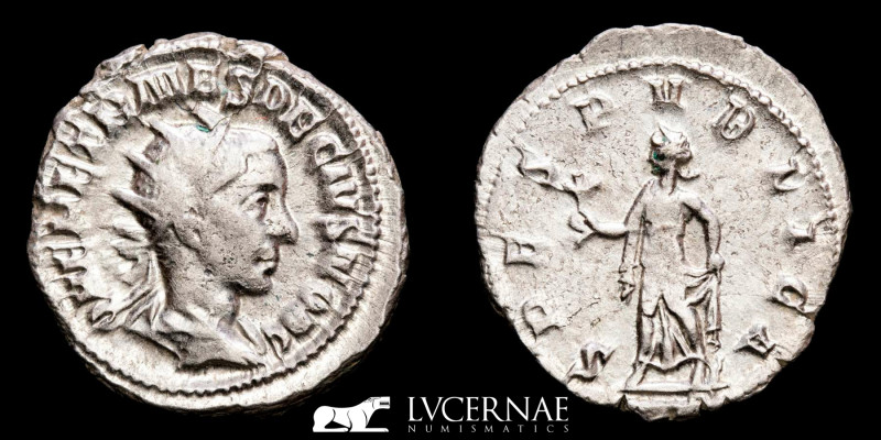 Roman Empire - Herennius Etruscus as Caesar (250-251) silver antoninianus (3.89 ...