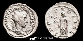 Herennius Etruscus  Silver Antoninianus 3.89 g., 23 mm. Rome 250 A.D. Almost uncirculated