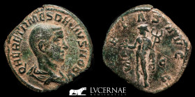 Herennius Etruscus Bronze Sestertius 20.41 g., 29 mm. Rome 249-251 AD. Good very fine (MBC+)
