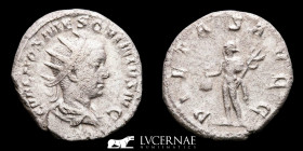 Rare Hostilian Silver Antoninianus 4.12 g 21 mm Rome 251 Very fine (MBC)