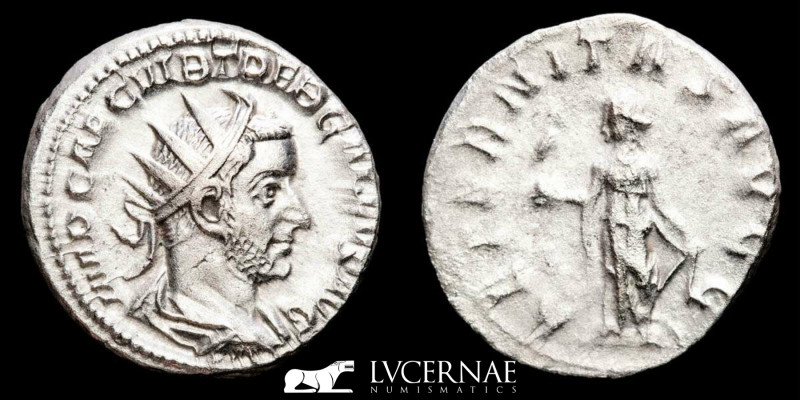 Roman Empire - Trebonianus Gallus (251-253 A.D.), silver antoninianus (4,17 g. 2...