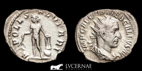 Trebonianus Gallus Silver Antoninianus 2.42 g., 22 mm. Rome 253 A.D. Good very fine