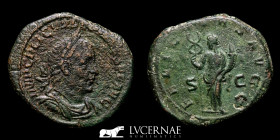 Valerian I 253-260 AD. Bronze Sestertius 20.01 g., 31 mm. Rome 255/6 AD. Good very fine