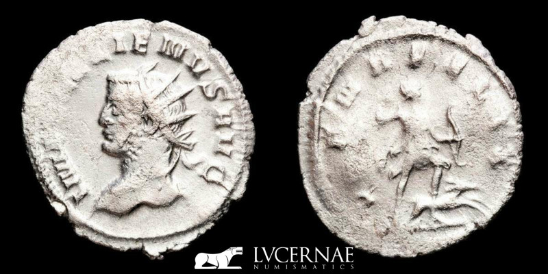 Roman Empire - Gallienus joint reing with Valerian I (253-260 A.D.) Silver anton...