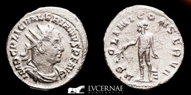 Roman Empire. - Valerian I, (253-260 A.D.)Minted in Rome.
Silver antoninianus (3...