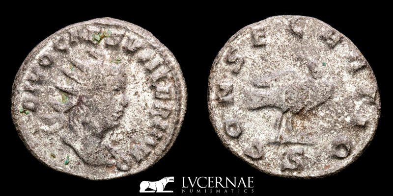 Roman Empire - Divus Valerian II, died in 258. Silvered antoninianus (2.93 g., 2...