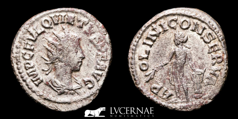 Roman Empire - Quietus ( Usurper in 260-261 A.D.) silvered antoninianus (4,00 g,...