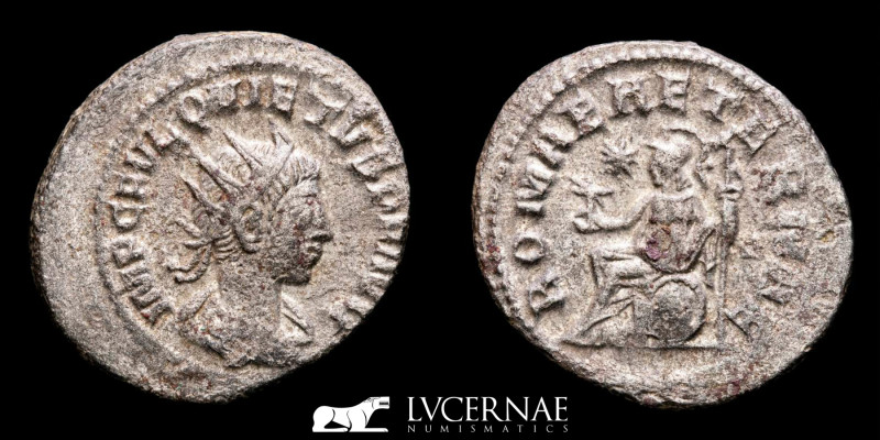 Roman Empire - Quietus ( Usurper in 260-261 A.D.) silvered antoninianus (4,53 g,...