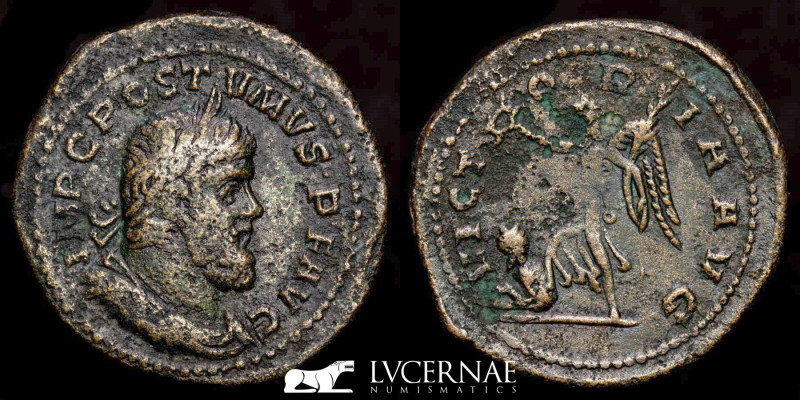 Roman Empire - Postumus 260-269 - Æ Sestertius. Treveri, AD 261. 

IMP C POSTVMV...