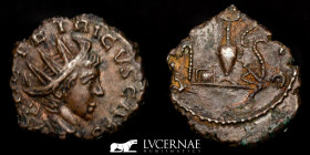 Tetricus II as caesar bronze Antoninianus 3.18 g. 18 mm. Cologne mint 273 A.D. Good very fine (MBC+)