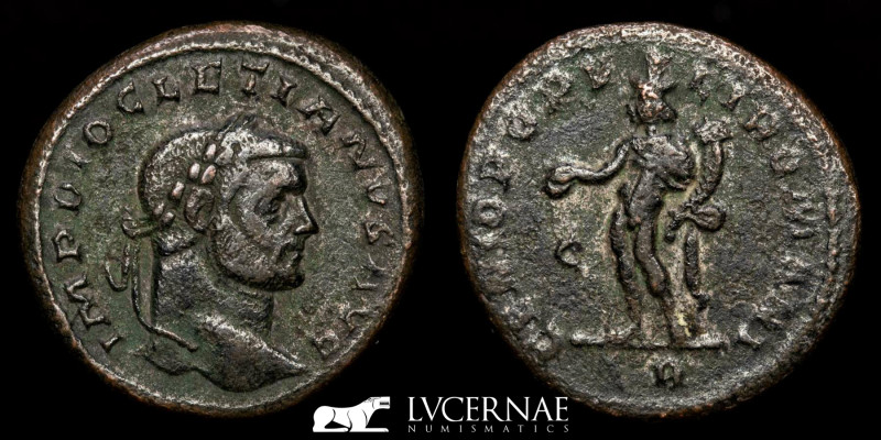 Roman Empire. - Diocletianus (284-305 A.D.). AE Follis (8.99 g. 27 mm.). Trier, ...