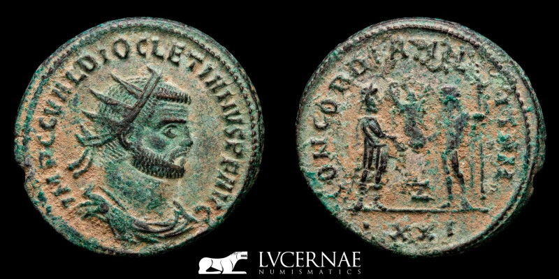 Roman Empire. - Diocletian, (284-305 A.D.). Bronze Antoninianus (4.22 g., 22 mm....