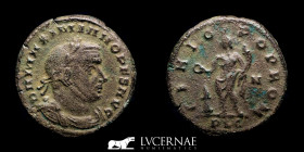 Maximianus I Bronze Follis 6.44 g., 24 mm. Lugdunum 307 A.D. Good fine