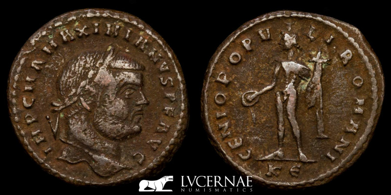 Roman Empire. - Maximianus Herculius (286-305 / 307-310). 
Bronze Follis (10.63 ...