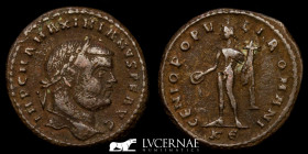 Maximianus Æ Bronze Large Follis 10.63 g., 28 mm. Cyzicus 297/9  AD Good very fine (MBC)