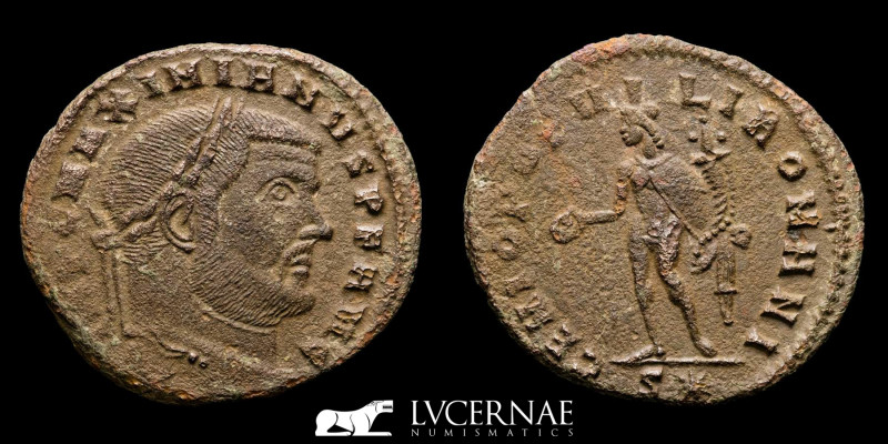 Roman Empire. - Maximian I (286-305 A.D.) - Æ Large Follis (7,78 g. 28 mm). Rome...