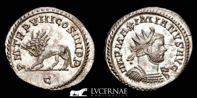 Roman Empire - Maximianus, first reign, (286-305 A.D.) Silvered antoninianus (3,...