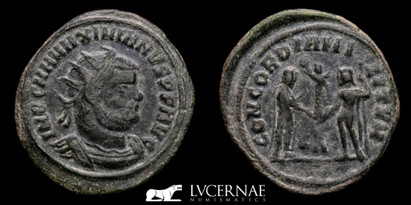 Roman Empire - Maximianus Herculius AD 286-305. Cyzicus Antoninianus Æ.

IMP C M...