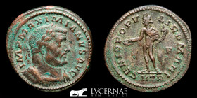 Maximianus Bronze Follis 9.31 g. 30 mm. Trier 302/3 A.D. Good very fine