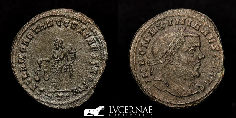 Maximianus Herculius (286-305 AD). AE Follis. 
Ticinum (Pavia) mint, c. 300-303 ...