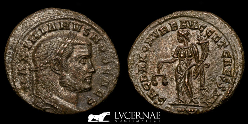 Roman Empire - Galerius. As Caesar, (A.D. 293-305.) 
Æ Bronze follis (9.14 g. 29...