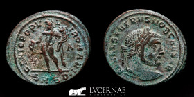 Severus II Æ Silvered Bronze Follis 11.38 g., 29 mm.  Serdica 305/6 AD. Good very fine (MBC+)