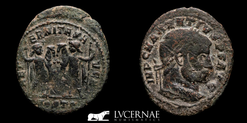 Roman Empire - Maxentius (AD 306-312.) Ostia mint.
Follis Æ (5.49 g. 23-27 mm.)
...