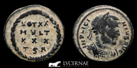 Licinius Bronze Æ Follis 3.03 g. 19.5 mm. Thessalonica 318/9 AD Good very fine (MBC)
