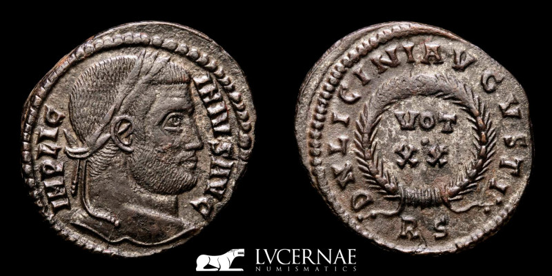 Roman Imperial - Licinius I (308-324 A.D.). Silvered Follis (3.00 g. 21 mm.). Ro...