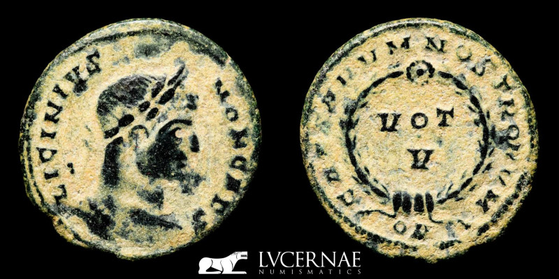Roman Empire - Licinius II (317-324 A.D.) - Bronze follis (2.57 g., 20 mm.). - A...