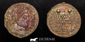Constantine I bronze Follis 3,14 g. 19 mm.  Trier 326  AD.  Good very fine (MBC+)
