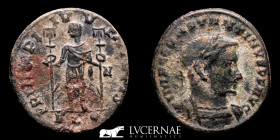 Rare Constantine I Bronze Follis 7,01 g. 26 mm.  Lugdunum 307 Good very fine