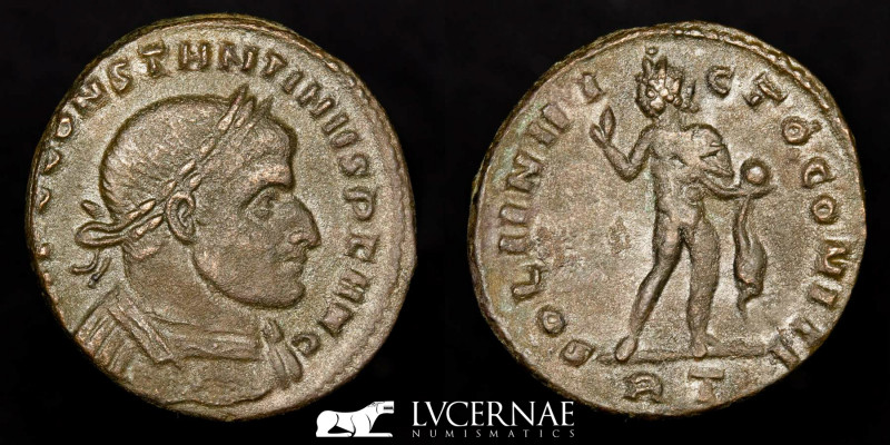 Roman Empire - Constantine I (307-337 A.D.). Æ Bronze Follis. (4.20 grs. 21 mm.)...