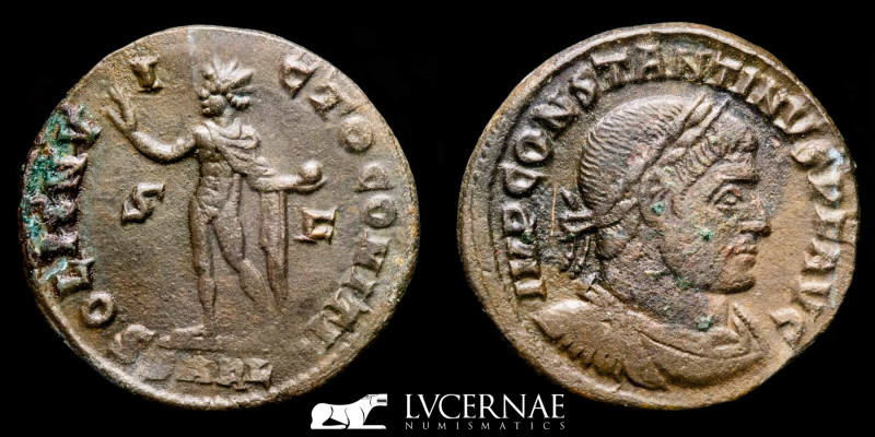 Roman Empire - Constantine I (307-337 A.D.) bronze follis (3.39 g., 19 mm.). Arl...