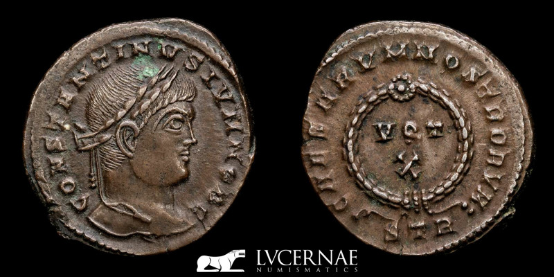 Constantine II, as Caesar, 316-337. Follis (Bronze, 3.10 g., 20 mm.), Treveri, 3...