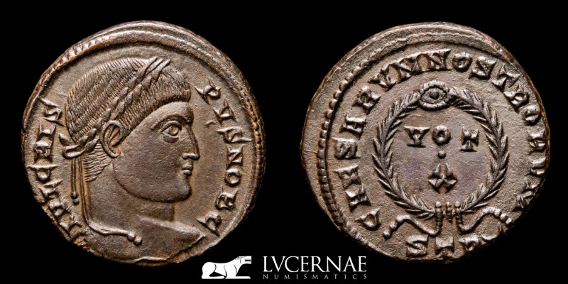 Roman Empire. - Crispus, Caesar, (317-326 A.D.) 
Follis (Bronze, 3.03 g. 18 mm.)...