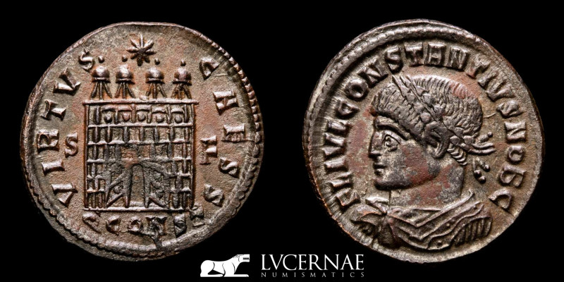 Roman Empire - Constantius II (337-361 A.D.) - AE silvered Follis (2.70 g., 20 m...