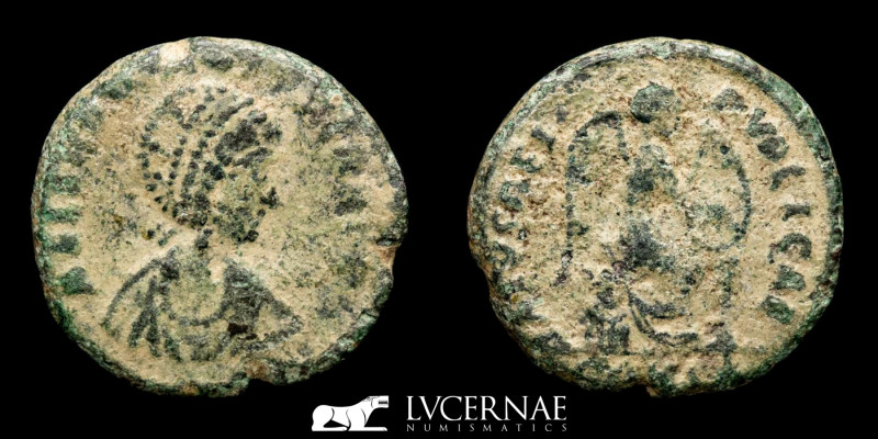 Roman Empire - AELIA EUDOXIA (Augusta, 400-404). AE18 Cyzicus mint.

AEL EVDOXIA...