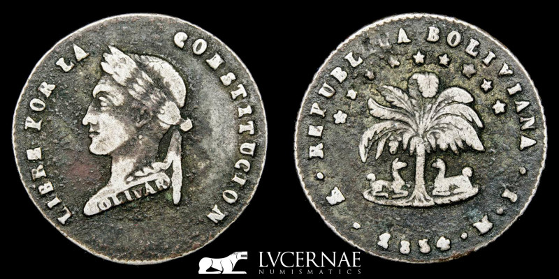 Bolivia (Potosi mint)

1/2 Sol 1854 M.J.
Silver (.903) • 1.72 g • ⌀ 17 mm
KM# 11...