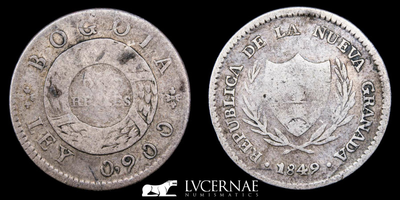 Colombia (Republic of Nueva Granada)
2 Reales 1849
Silver (.900) • 4.72 g - 24 m...