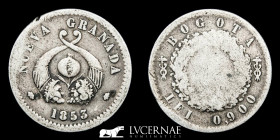 Colombia - Nueva Granada Silver .900 Decimo 2.40 g., 19 mm Bogotá 1853 Very fine