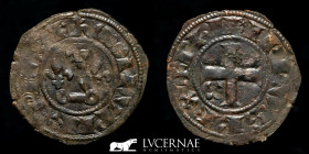 Philip IV le Bel Billon Double Tournois 1.39 g. 22 mm Tours 1285-1314 Good Very fine